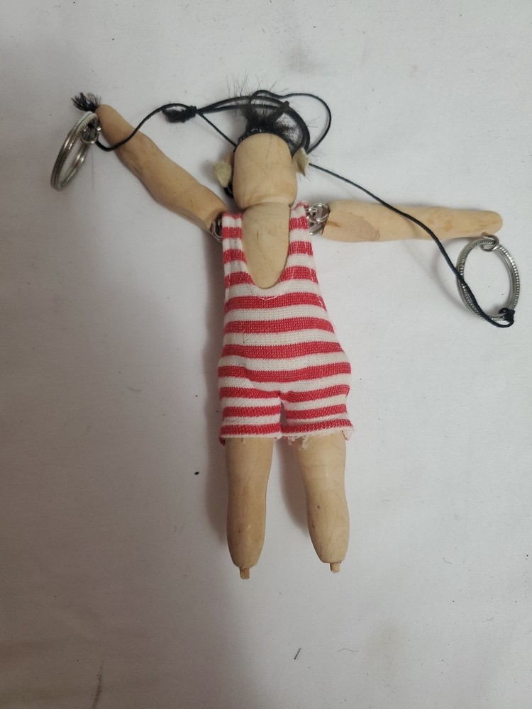 Wood Pull String Toy Jumping Jack Puppet