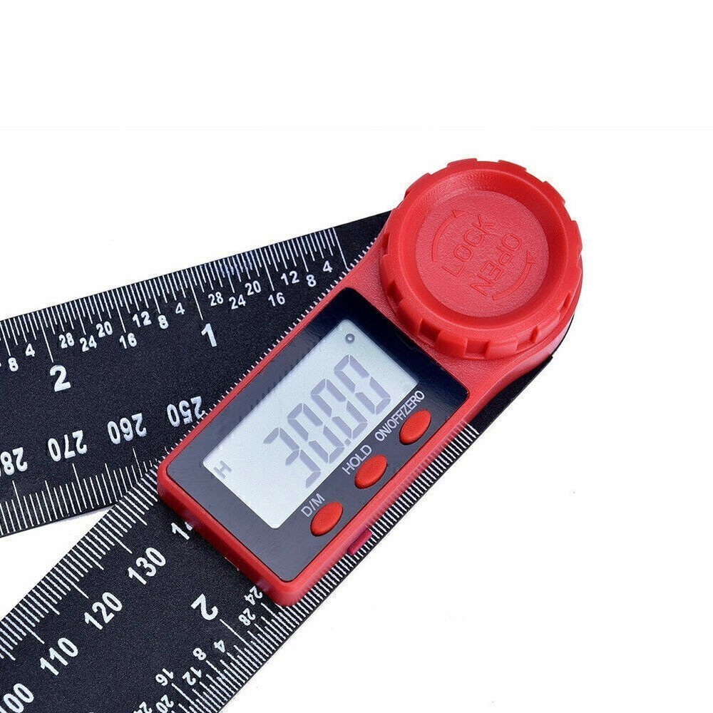 Electronic LCD Digital Display Protractor Angle Ruler 0-360° Gauge Measure Meter