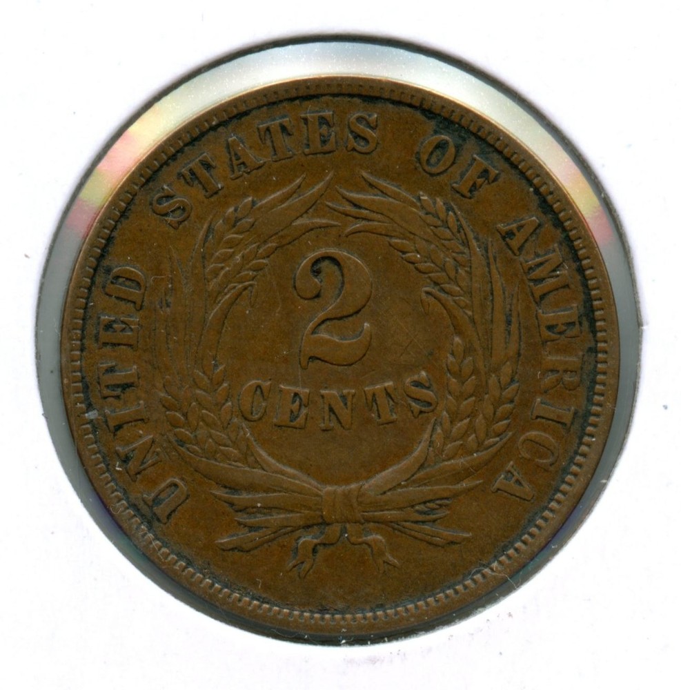 1868 U.S. Two Cent Piece - Extremely Nice Details, Must See