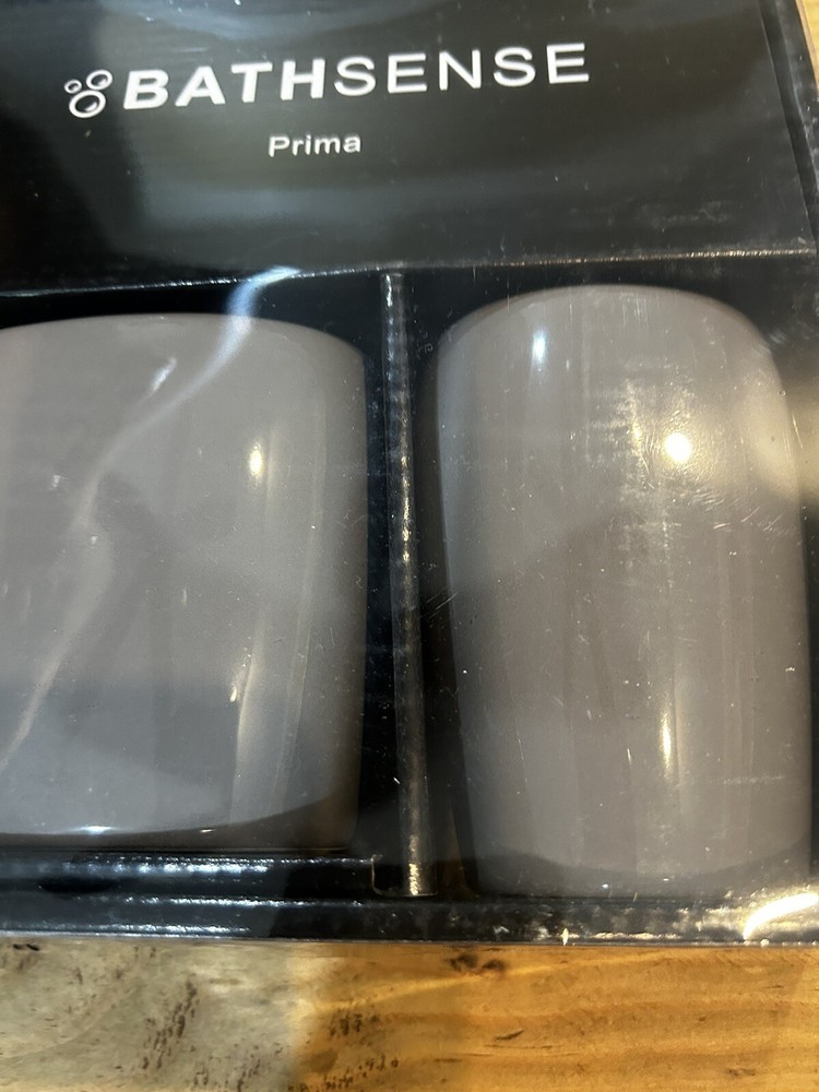 Bathsense Prima Bathroom Set 3 Pieces Bathroom Essentials Slate Gray