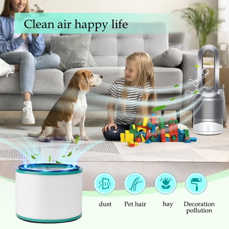 1 Pack HEPA Air Purifier Filter Replacement for Dyson HP01, HP02, DP01