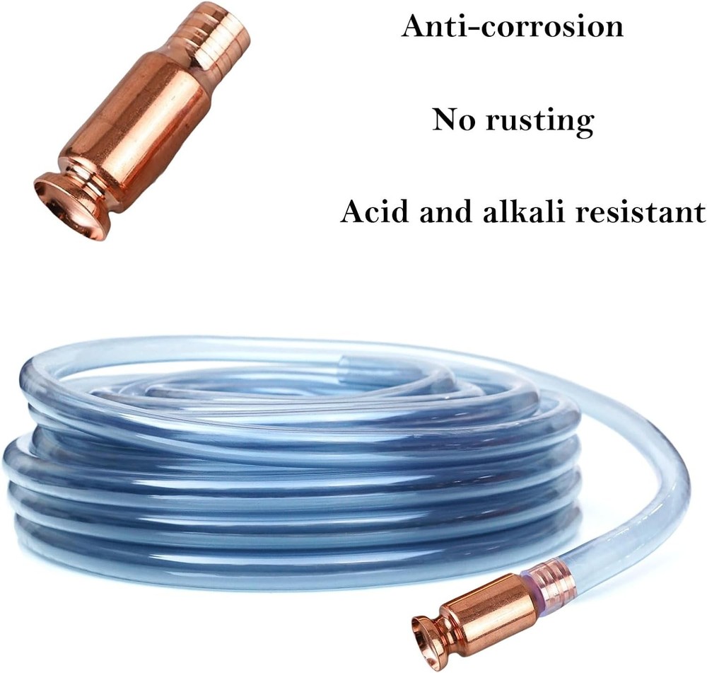 Shaker 1Siphon Self-Priming 5/8" Copper Pump Head - 3 pc Set (No Hose)