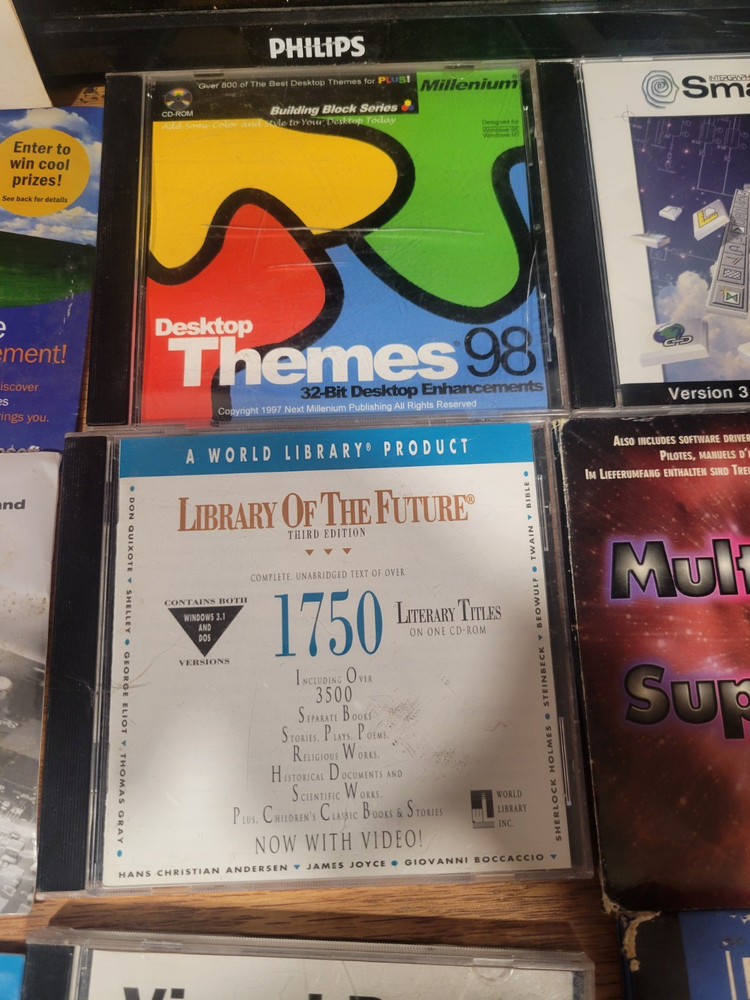 Vintage CD-Rom Software Windows virtual Basic, partspec, themes, Cad Blocks, Mor