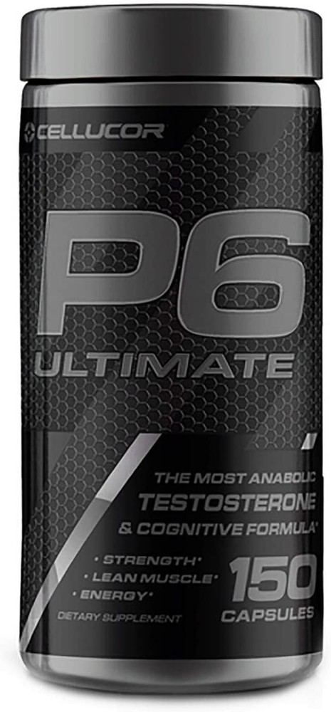 Cellucor P6 Ultimate - TESTOSTERONE & COGNITIVE FORMULA - 150 Capsules