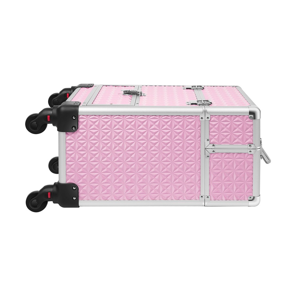 Professional Rolling Makeup Train Case Cosmetic Trolley Organizer Makeup Case