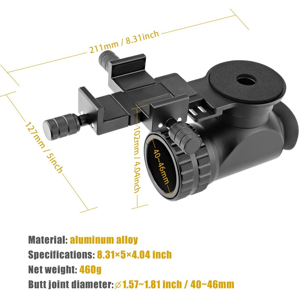 Scope Side Phone Adapter Bracket - to Be Used with Mobile Recording - for Out...