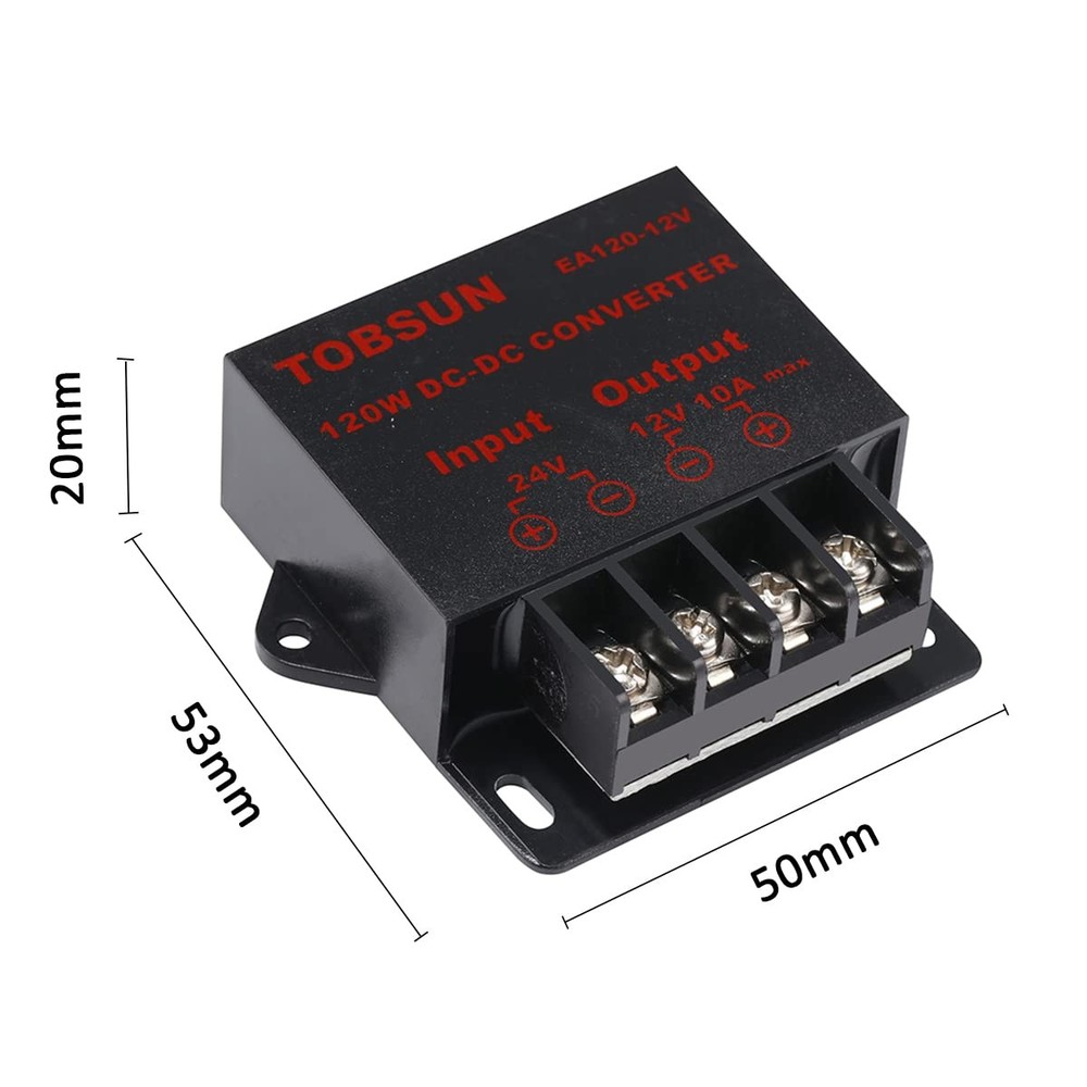 DC 24V to 12V 10A Step Down Converter, 120W 10A,
