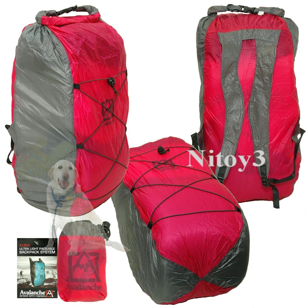 Avalanche Ultra-Lightweight Backpack-Packable Water Resistant- 25L