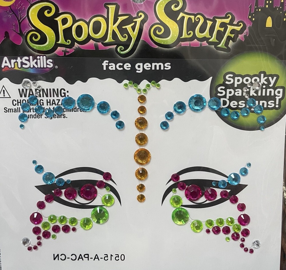 FACE GEMS HALLOWEEN BUTTERFLY SHIMMERING COSTUME ACCESSORY