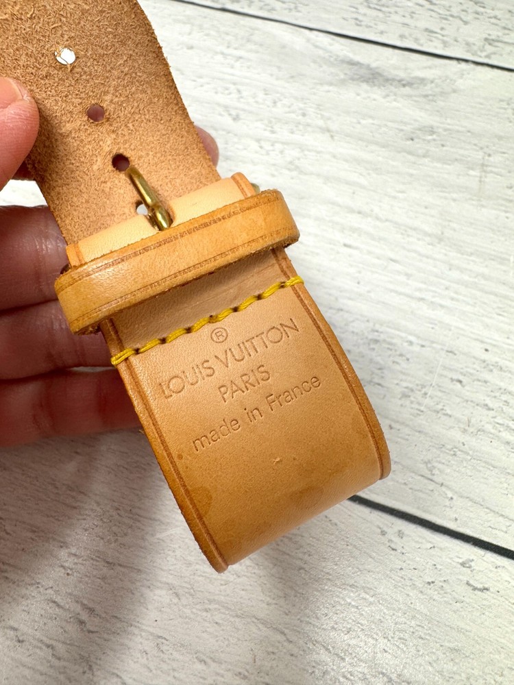 Authentic Louis Vuitton Vachetta Leather Luggage Strap