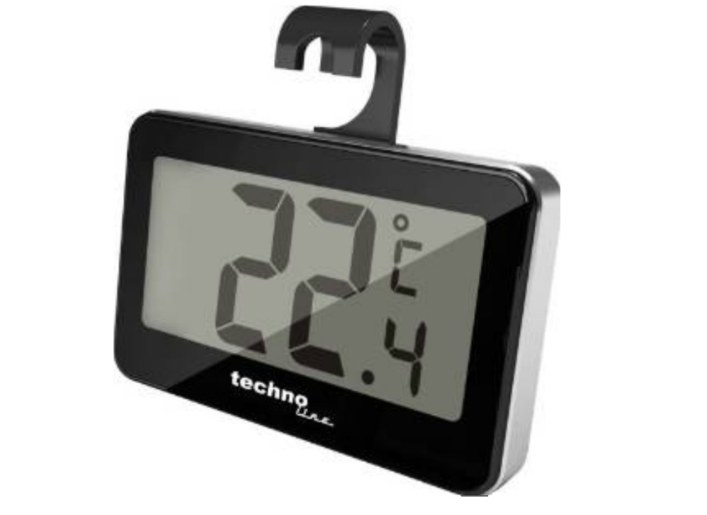 Britta Products Technoline Refrigerator Freezer Fridge Thermometer - Black