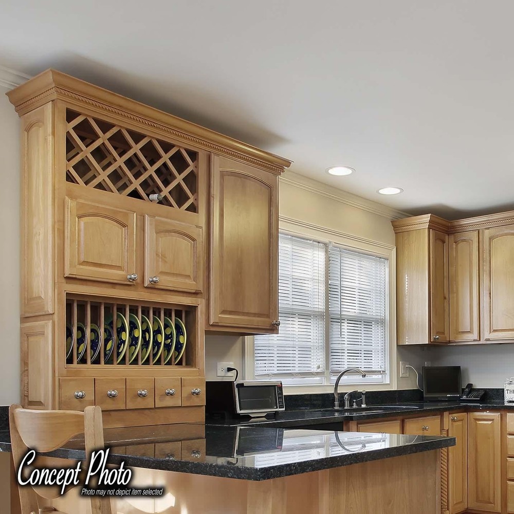 Outwater 18 Bottle Trimmable Cherry Wine Rack Lattice Insert Panel