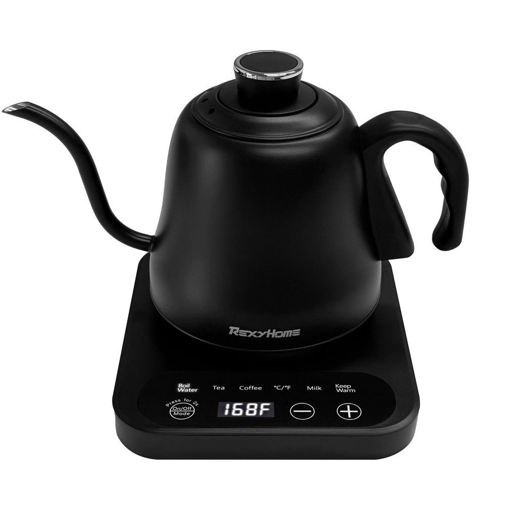Gooseneck Kettle Temperature Control: ±1℉ Precise Target & Keep Warm, Quick H...