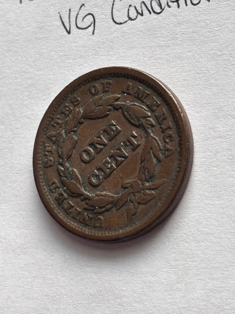 1842 Braided Hair Large Cent VG