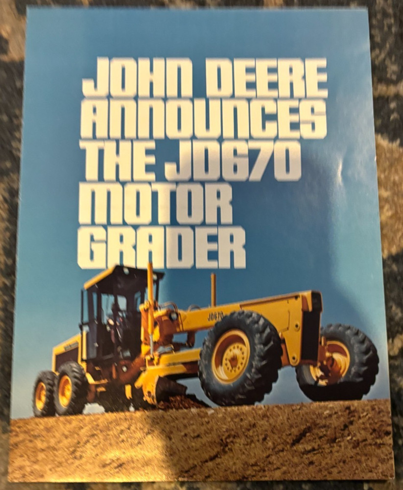 John Deere 670 Motor Grader Brochure AMIL25