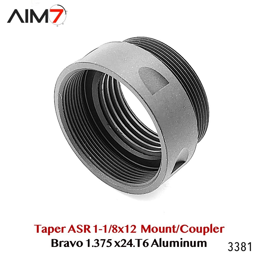 AIM7 TRI-CORE MATRA Light Muzzle Brake Linear Comp 6" 223/308/9mm/30CAL