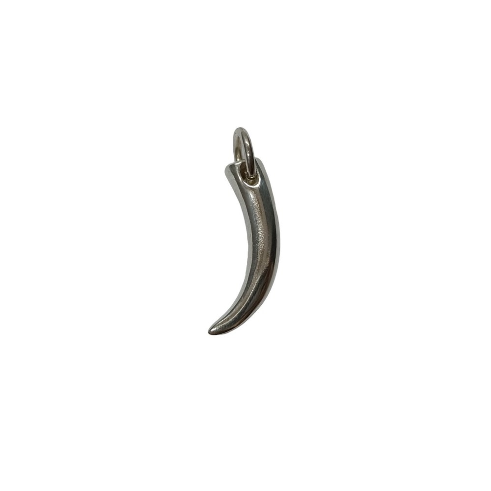Genuine Sterling Silver Pendant Horn Solid Handmade Hallmarked 925