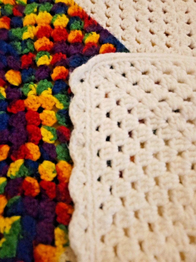 Vintage Crochet Throw 81x54