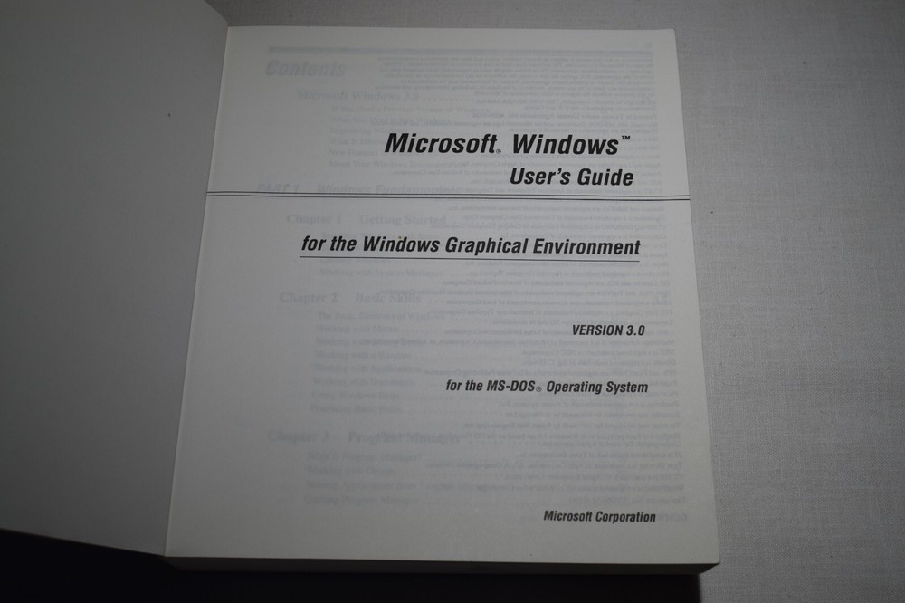 Microsoft Windows Users Guide for the Windows Graphical Environment Version 3.0
