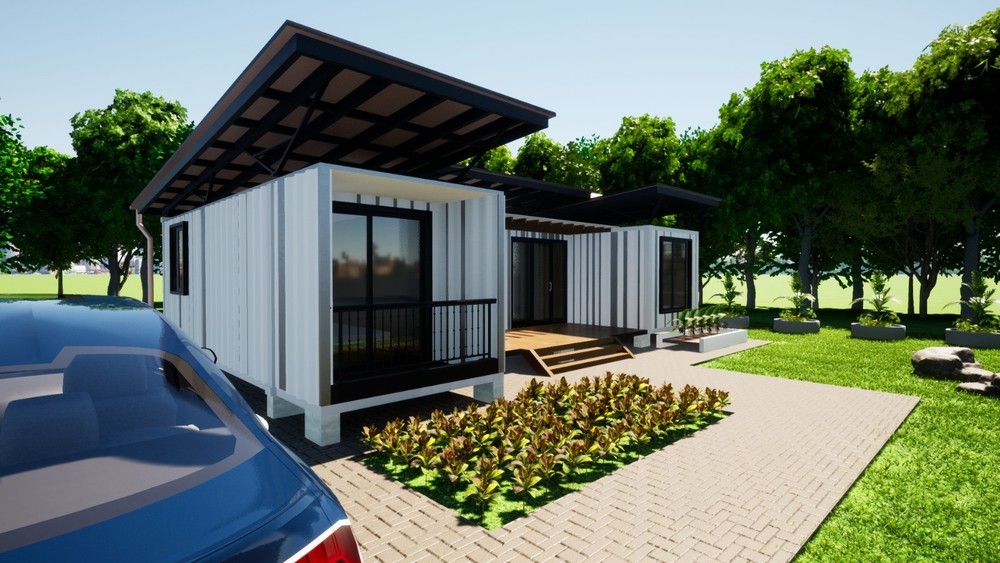 3 bedroom Container house plan