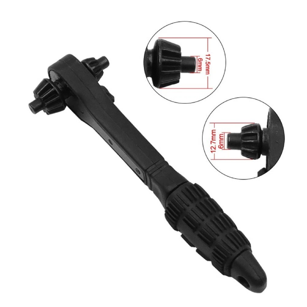 For Drill Press Clamping Interchangeable Drill Chuck Key Wrench Ratchet Spanner