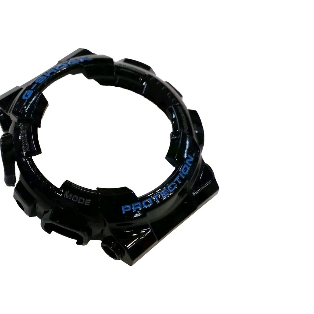 Genuine Casio Replacement SHELL BEZEL for GA110HC Glossy Black with BLUE