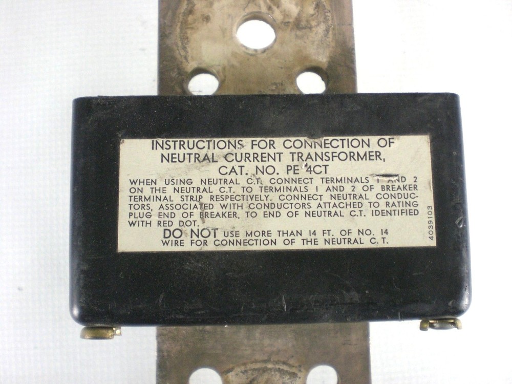 Square D PE-4CT Neutral Current Transformer
