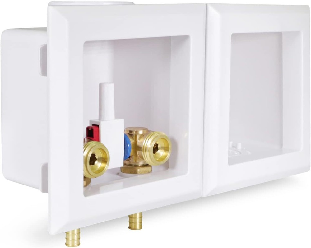 Double Interlocking Universal Utitliy Outlet Valve Box 1/2" Press Connection