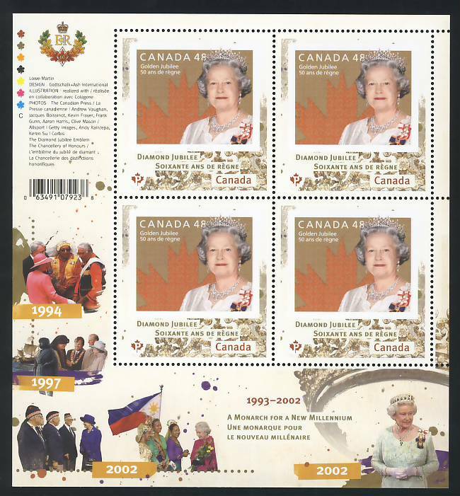 Canada 2012 = QUEEN Elizabeth ll Diamond Jubilee = KEEPSAKE folder Volume #5