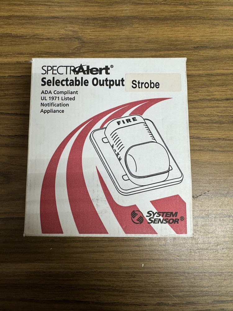 *New* System Sensor S1224MCW Multi Candela Wall Fire Alarm Strobe White