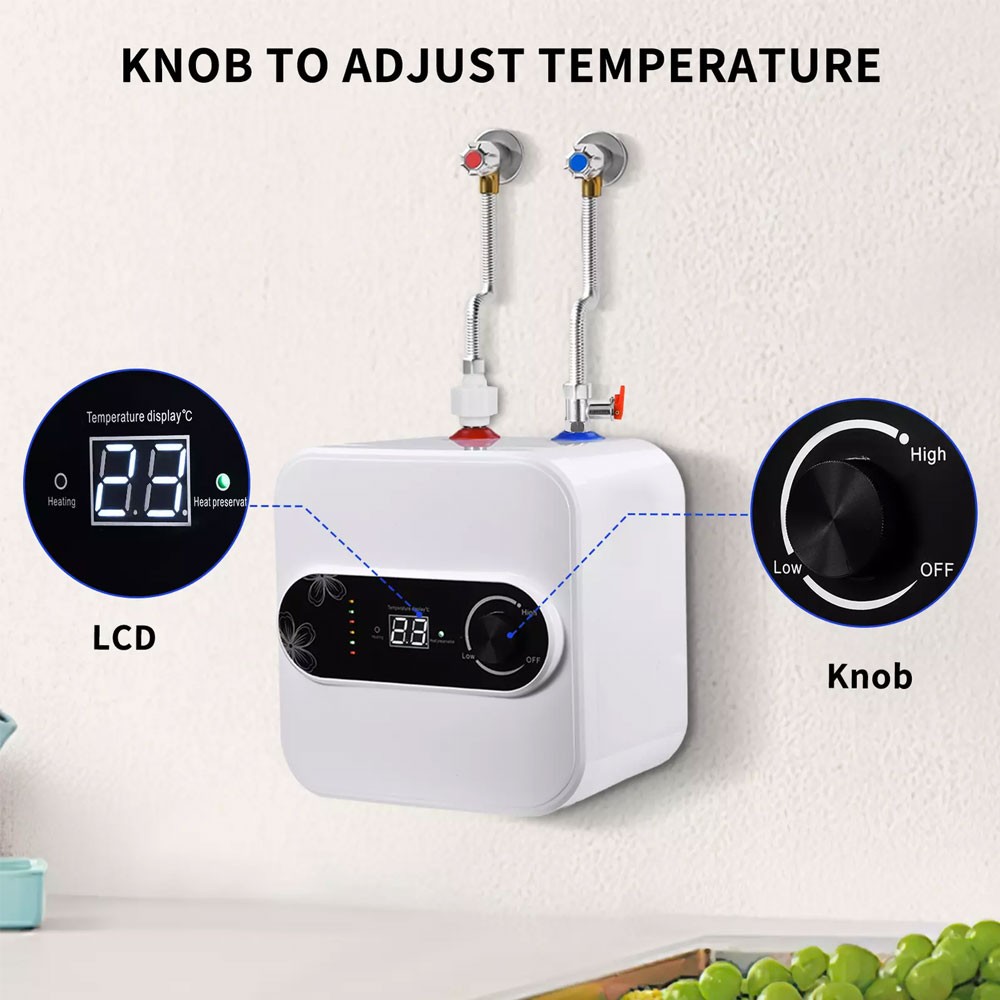 Electric Instantaneous Water Heater for Under Sink Basin Mixer Instant Heater US