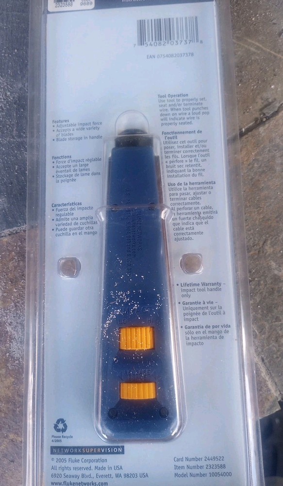 Fluke Networks 10054000 D814 Impact Tool
