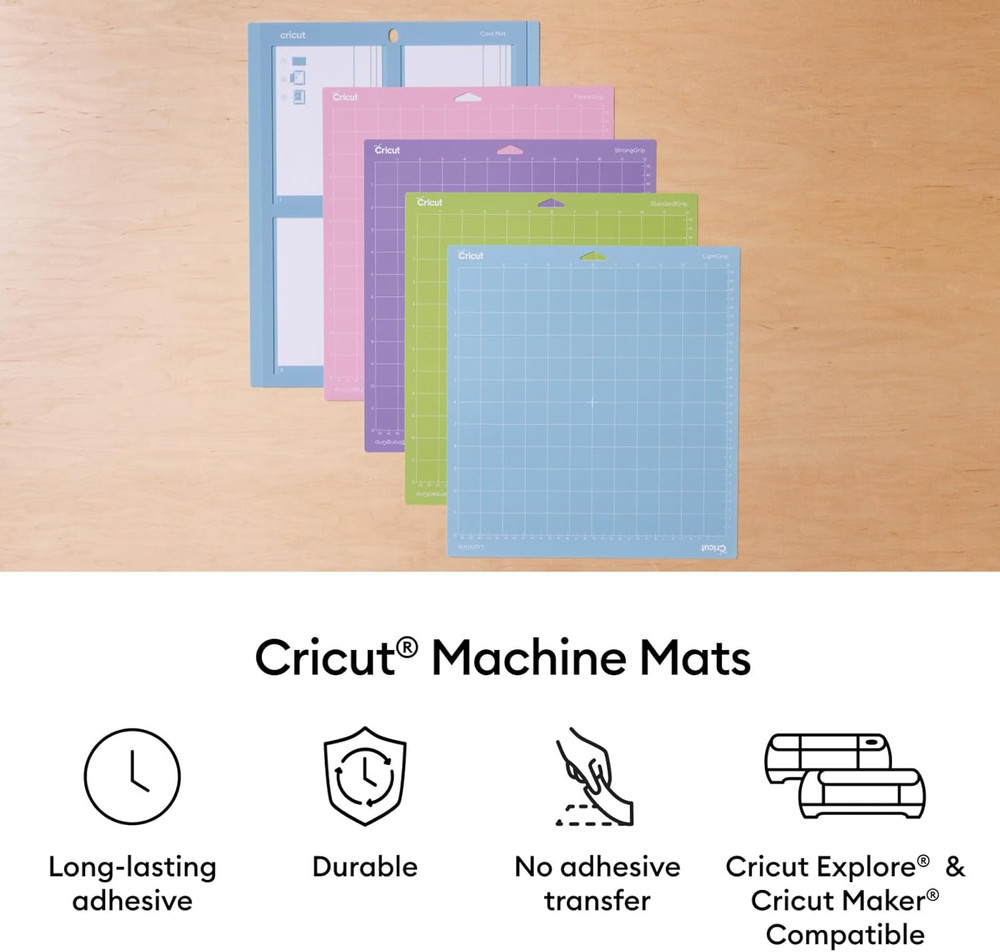 Lightgrip Cutting Mat Pack (6 Count, 12In X 12In) - for Explore & Maker Machines