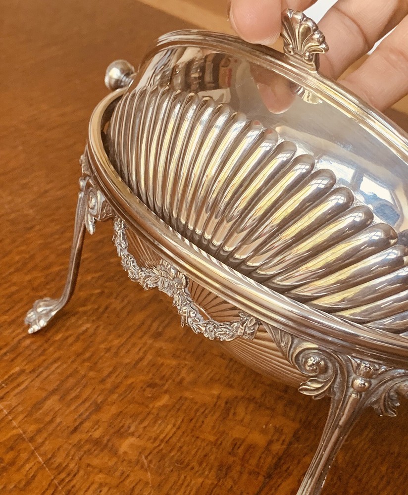Antique EPNS Silver Plated Two-handled Entree Dish