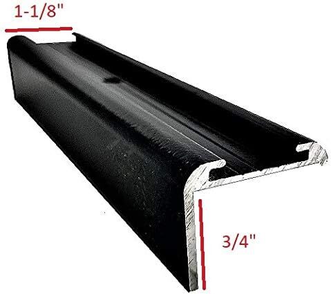 RV Aluminum Insert Roof Edge Trim with 3/4" Leg Black 93" Made in USA