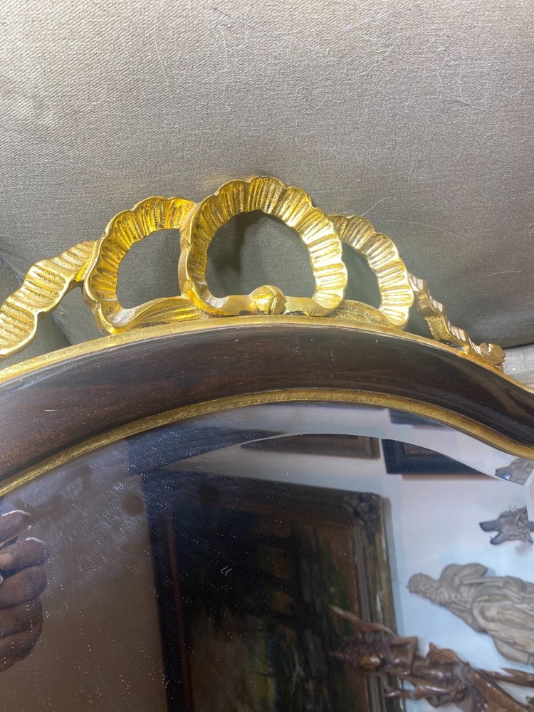 Bartet Import Gold Scrollwork Wall Mirror- 46.0" Tall x 24.0" Wide x 1.5" Deep