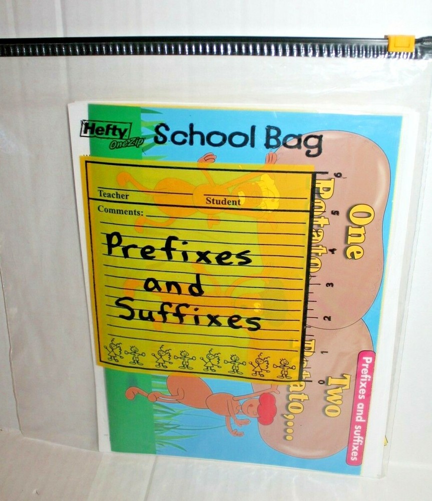 Prefixes and Suffixes Center Language Arts Folder Game Activity Grades 3-4
