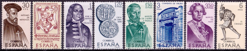 Spain - 1966 (1750-1757) Mint never Hinged - History