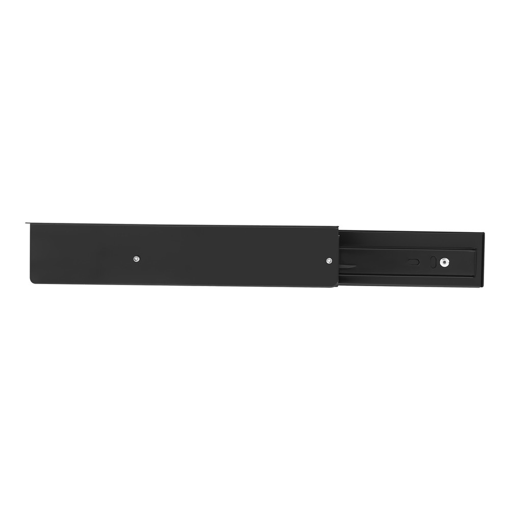 Sliding Under Desk Drawer Black Metal Pull Out Under Table Storage Organizer