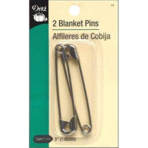 71 Blanket Pins (2-Count), Nickel, 3-Inch