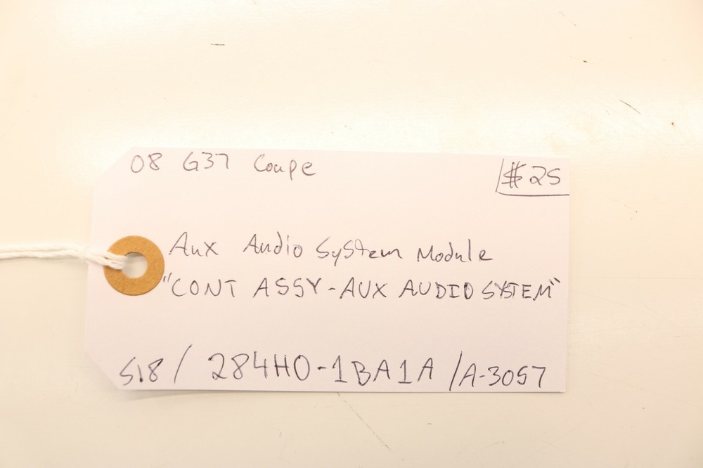 08 G37 COUPE AUX AUXILIARY AUDIO SYSTEM MODULE CONT ASSY-AUX AUDIO SYSTEM