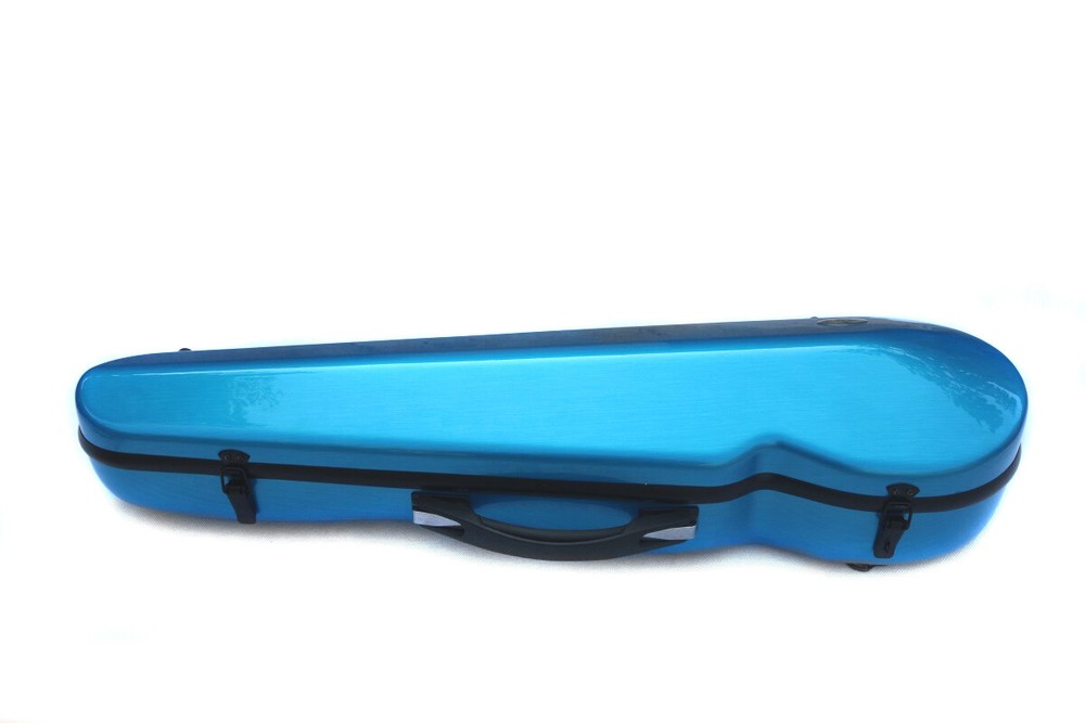 Blue Violin case 4/4 Light Strong Hard Shell Case with Straps 2 PCS Bow Holder