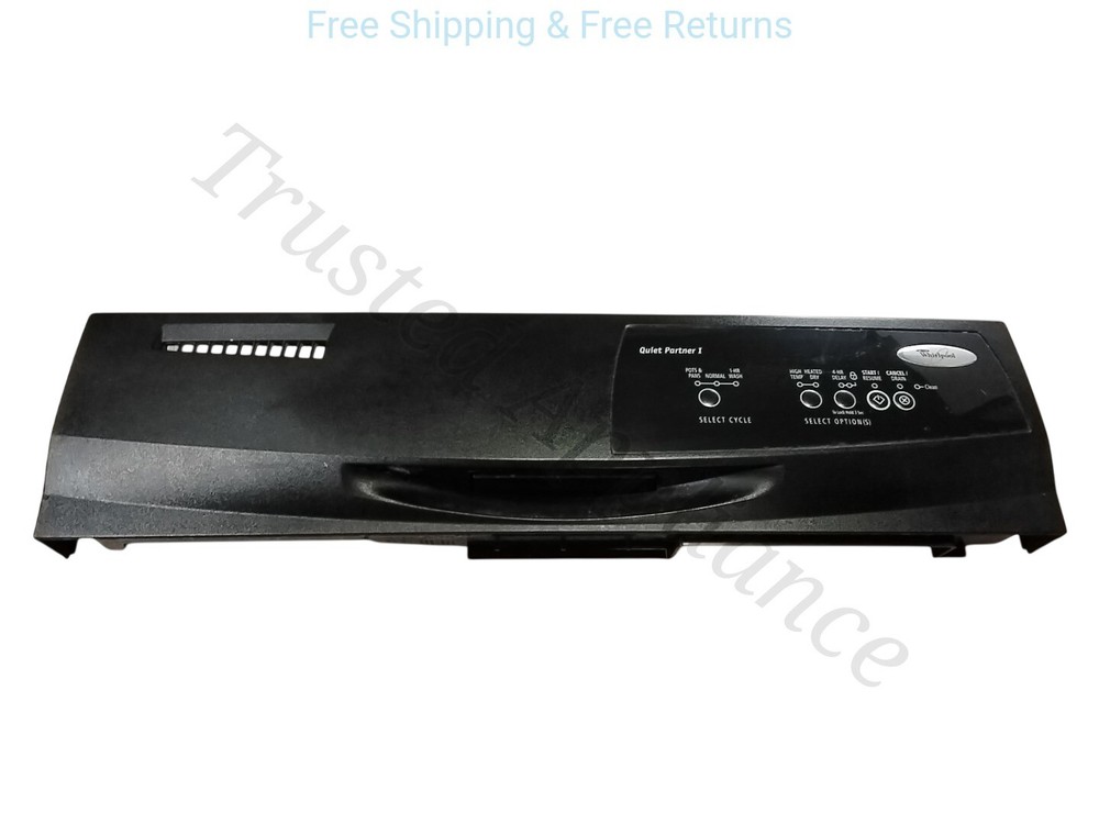 Dishwasher Control Panel Control Board Latch W10254555 DU1010XTXD5 BLACK