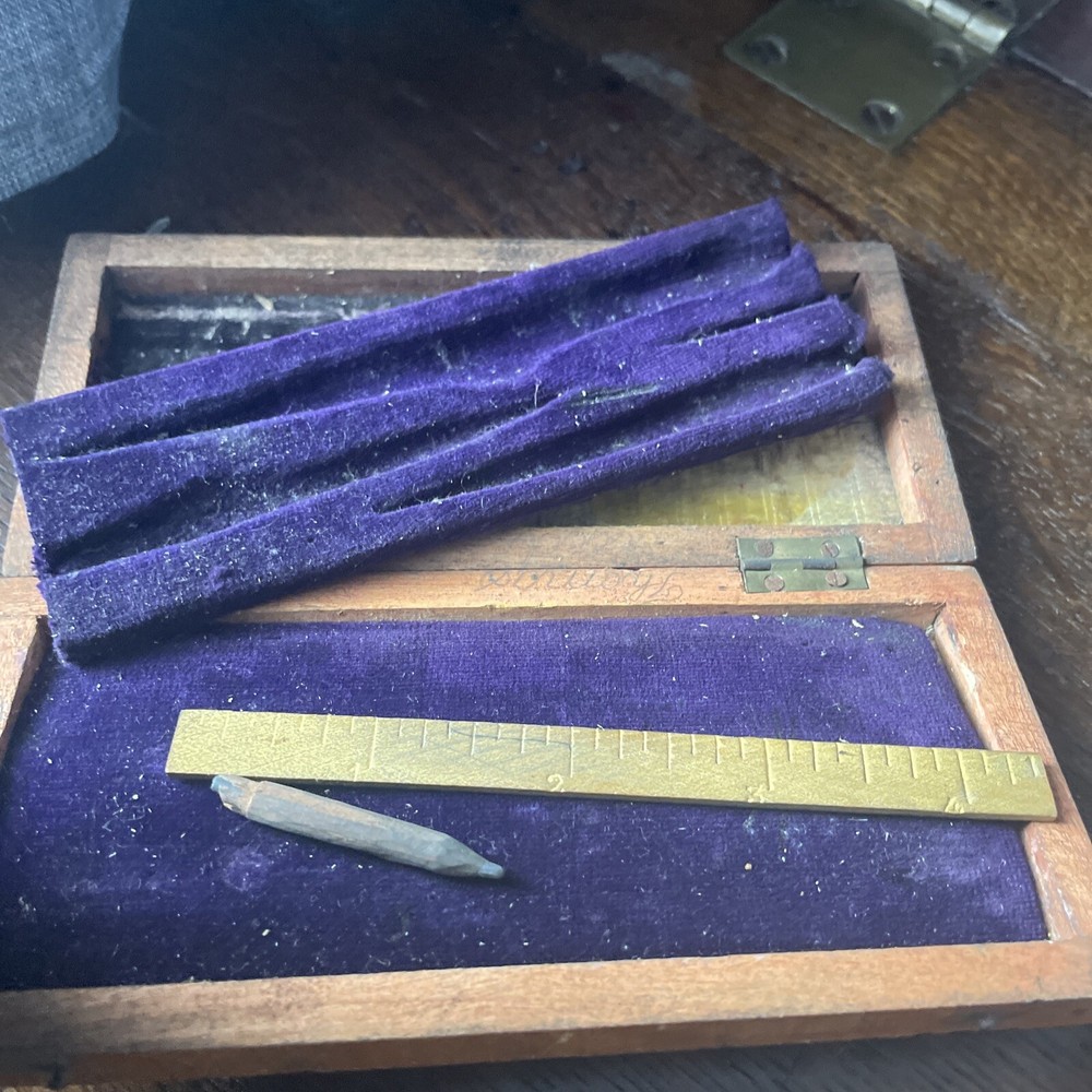 Vintage Drawing Set / Compass Set - Mathmatical Instruments