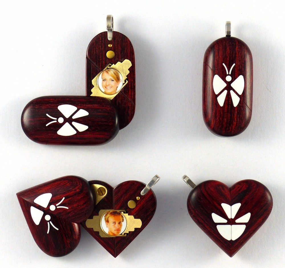 Illusionist Locket Thin Magic Butterfly Trick Pendant by Illusion Lockets