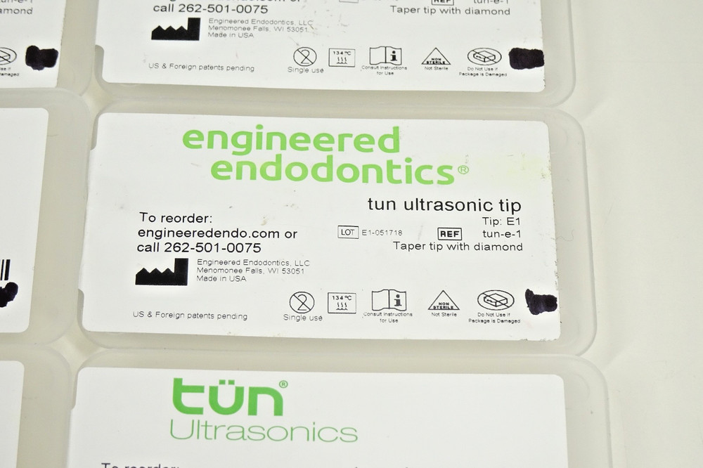 Lot x8) Engineered endontics Tun Ultrasonic Tip E1