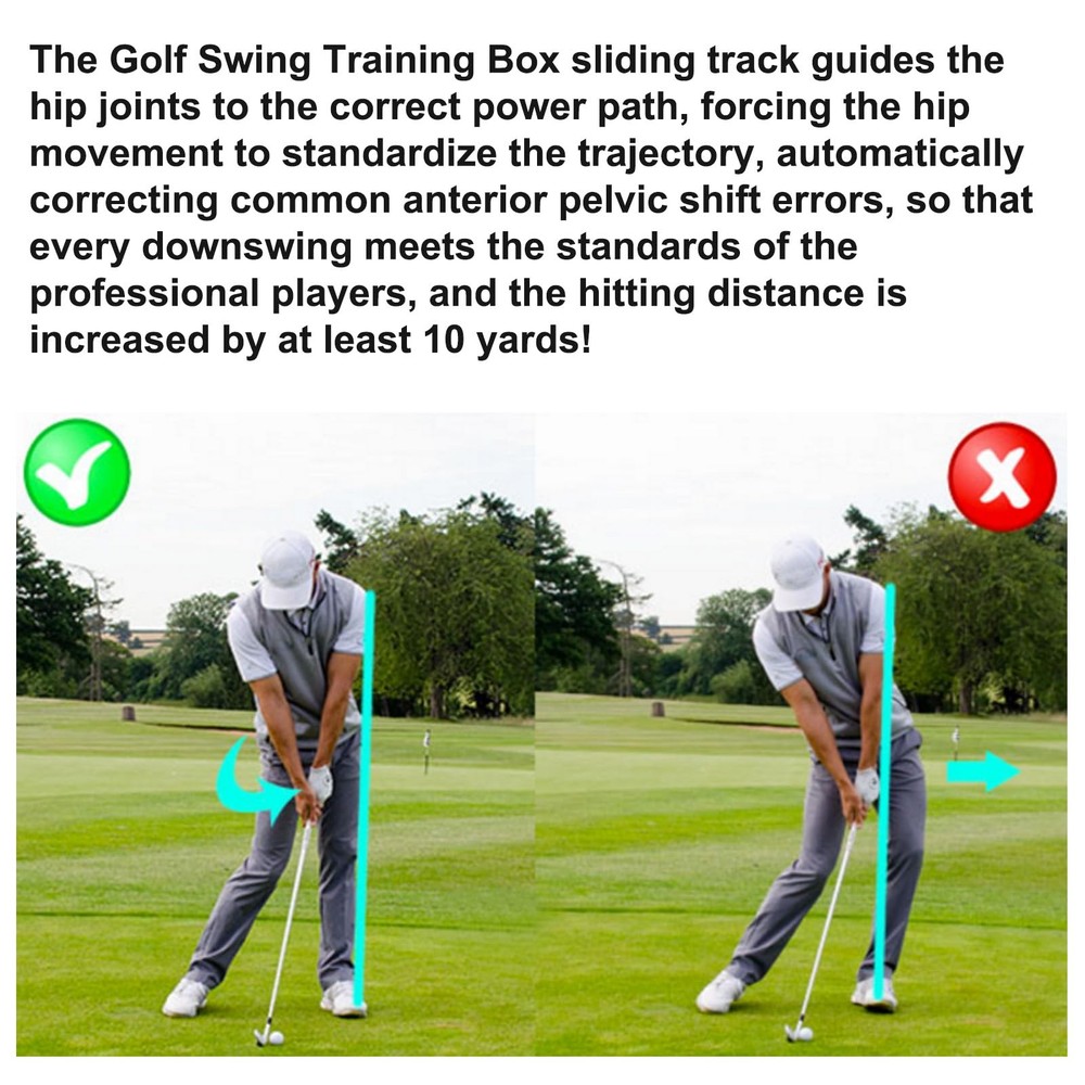 Golf Swing Training Aid, Golf Swing Leg Gravity Pedal, Precision Hip Rotation