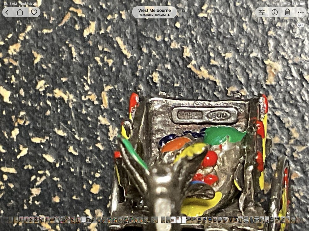 800 Silver Horse Cart