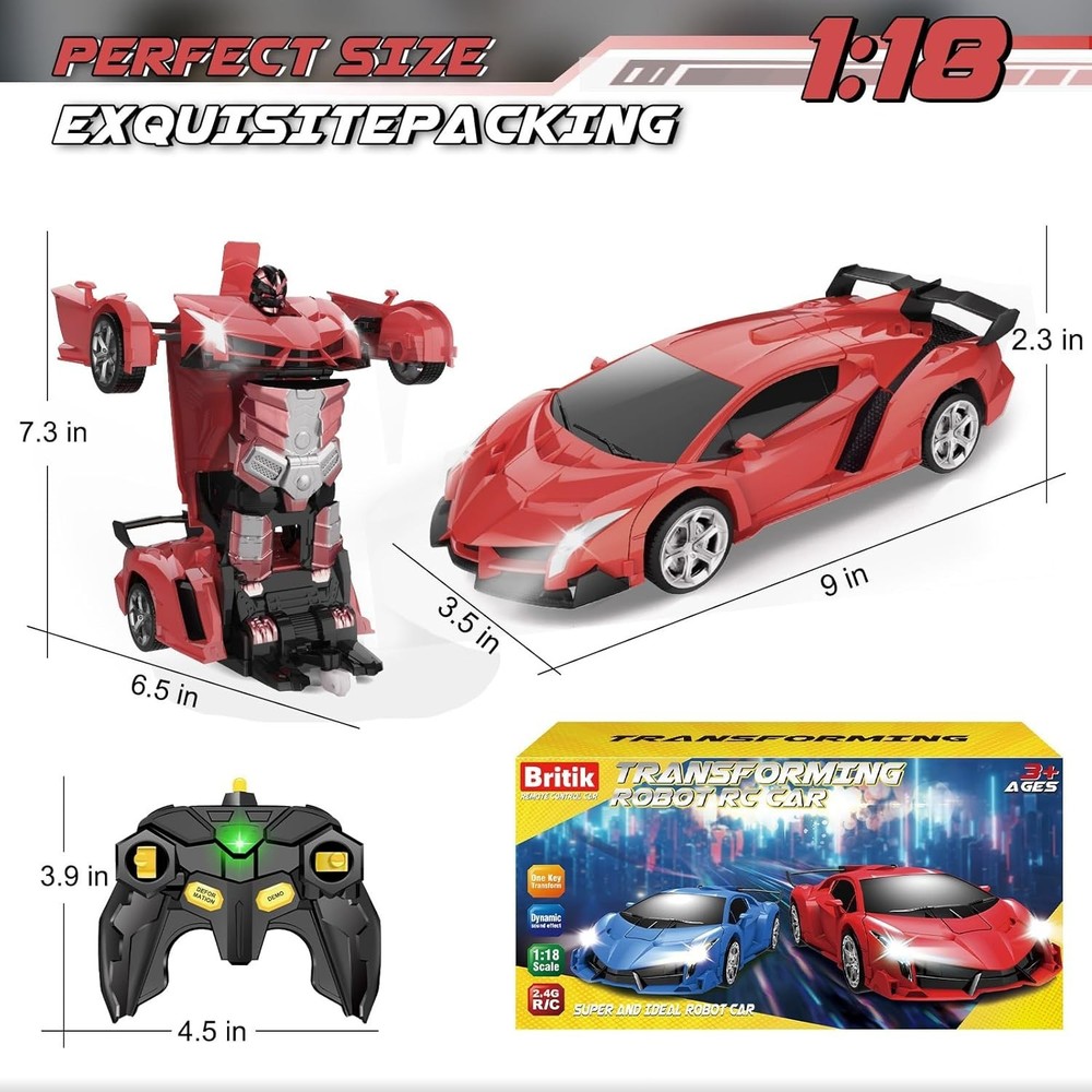 Exciting 360° Rotating Transform Remote Control Car for Kids - Perfect Gift