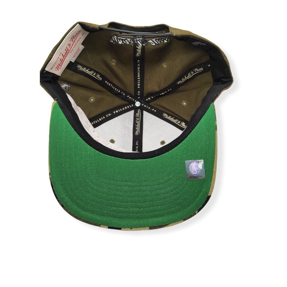 Mitchell & Ness San Antonio Spurs Power Olive Adjustable Snapback Hat Cap